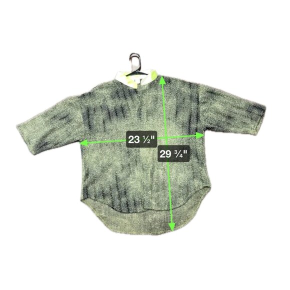 S.G.K.K. Mesh Knit Loose-Fit Top Swim Cover Up Sage Green - Picture 7 of 7